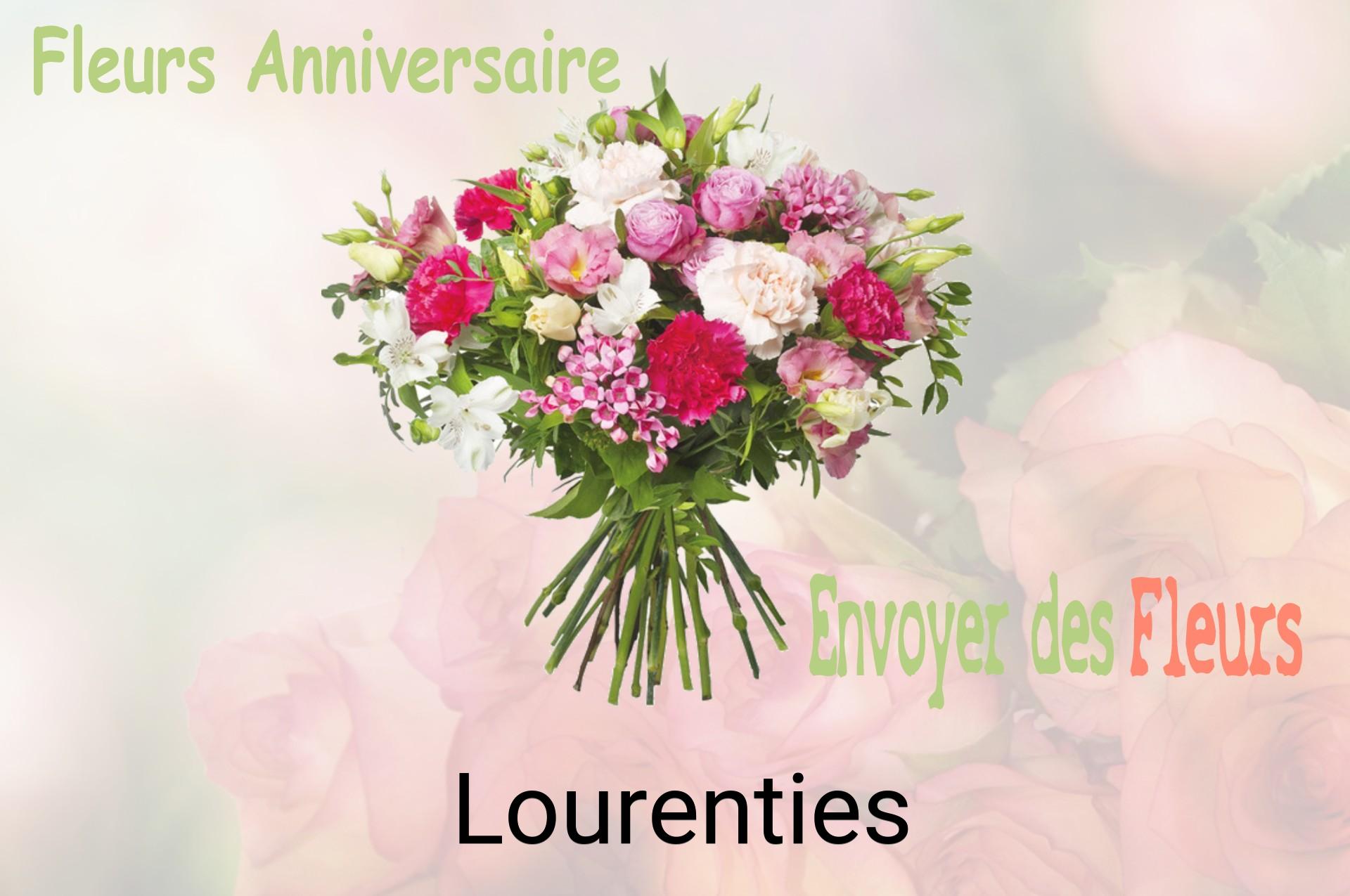 Bouquet de fleurs d’anniversaire livré à Lourenties